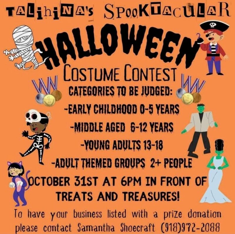 TALIHINA SPOOKTACULAR HALLOWEEN COSTUME CONTEST! - Talihina Chamber Of ...